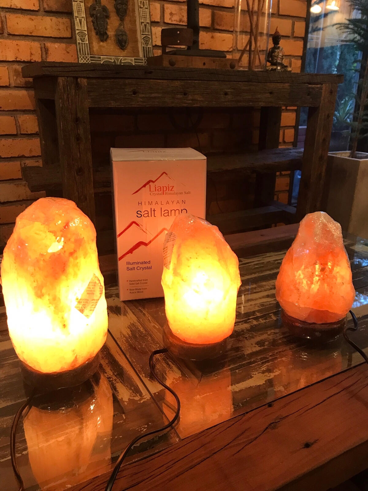 Lámparas "Sal Viva Liapiz" Himalaya